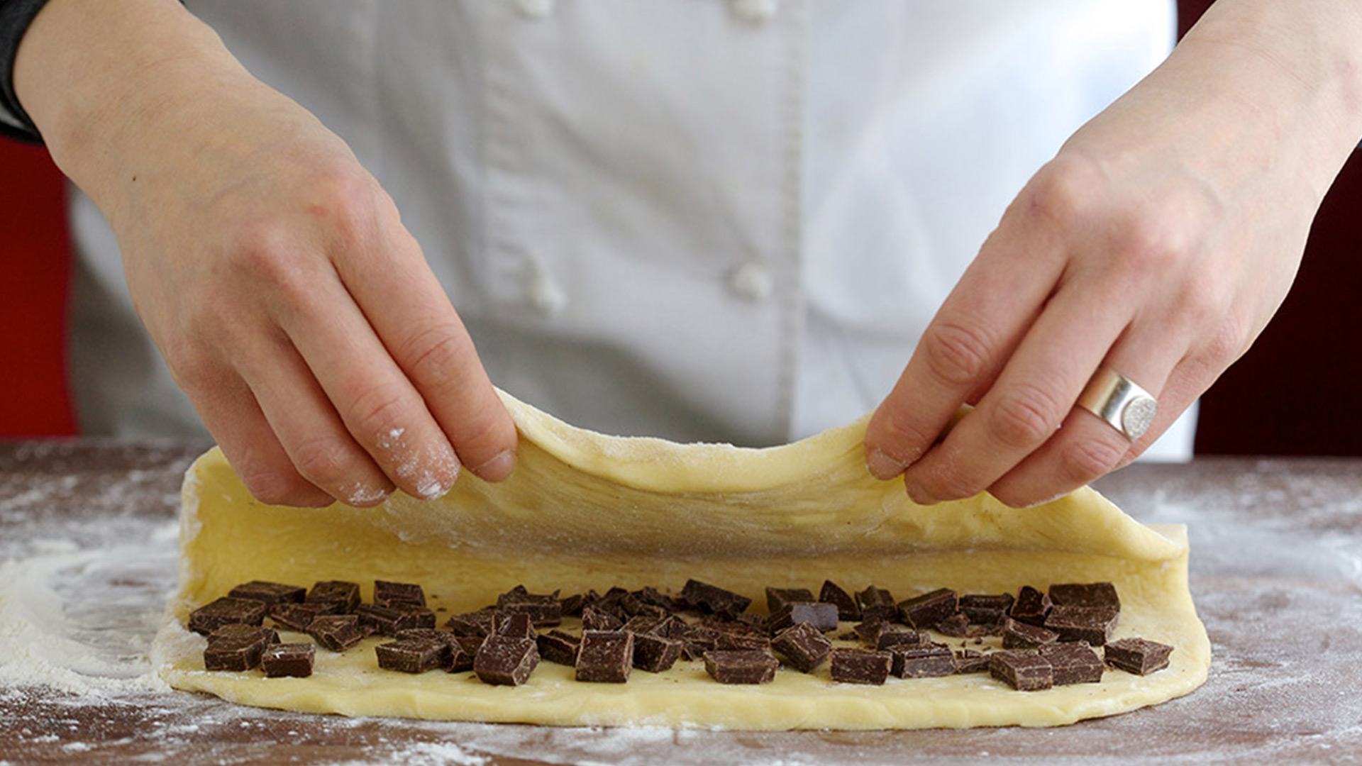Creating a chocolate brioche pastry