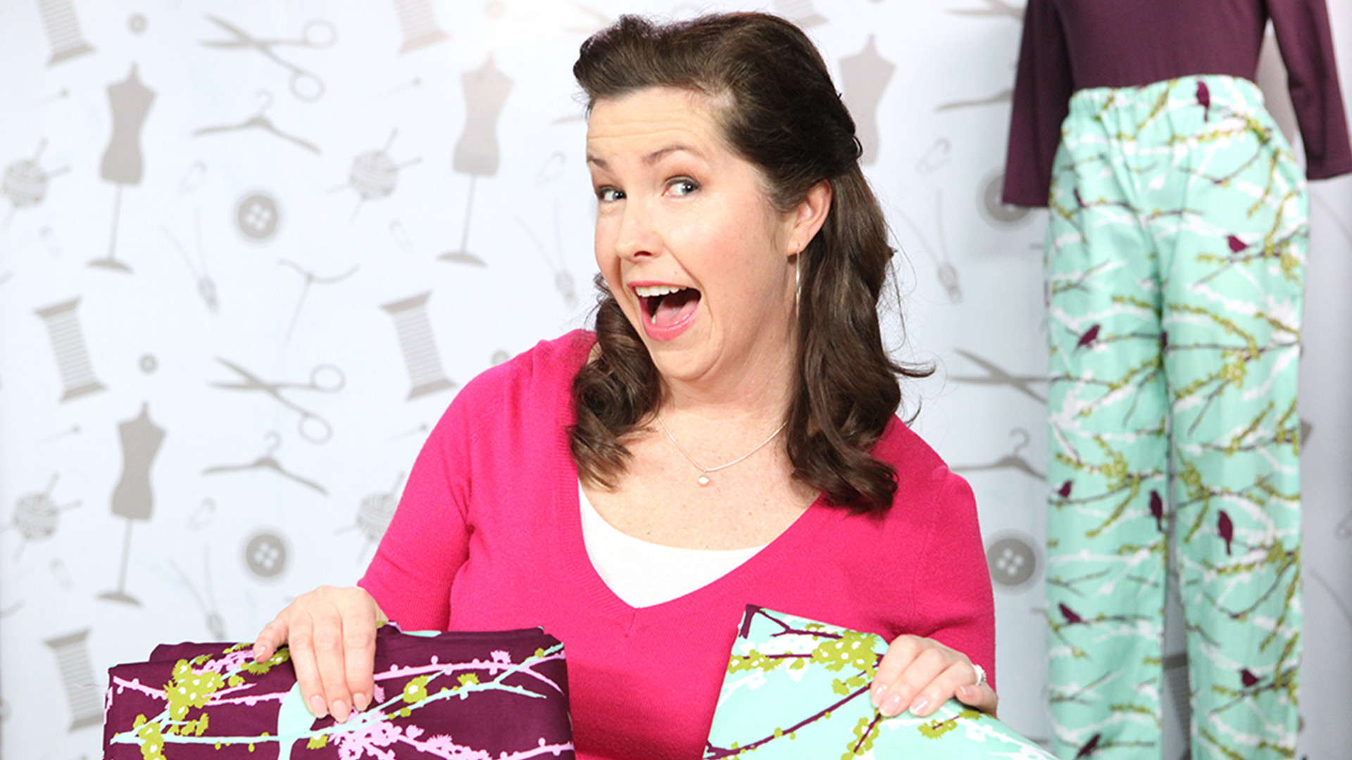 Woman with pajama pants