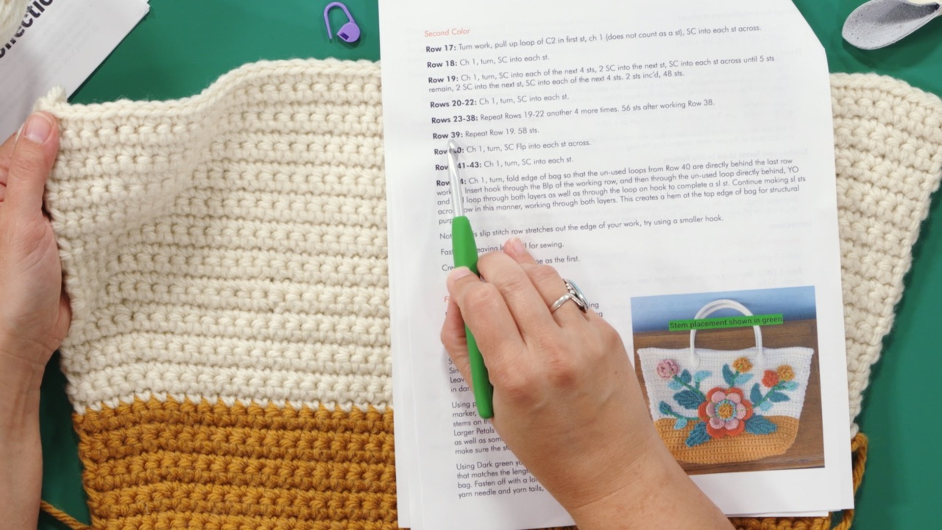 Crocheting the Botanical Bag