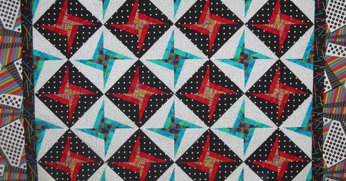 Strip paper piecing quilt