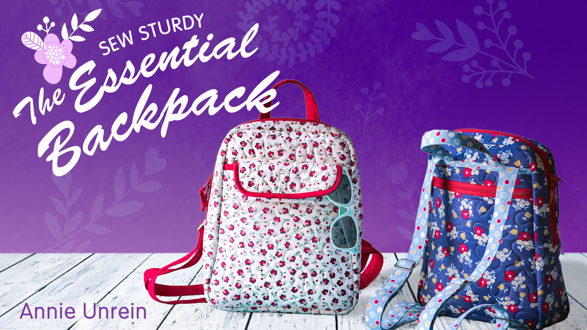 Flower print backpacks