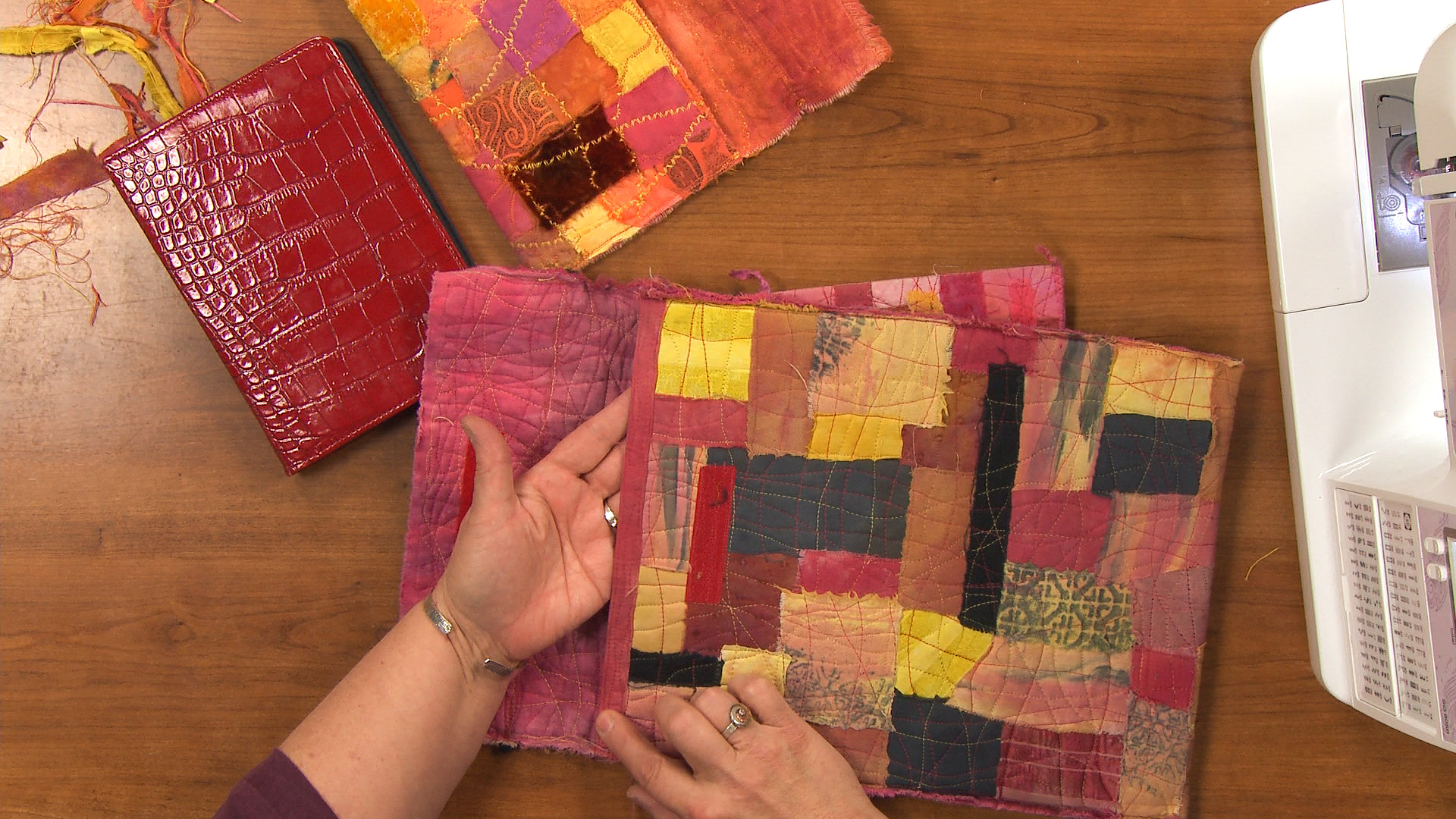 Stitching Up the Computer Clutch & Projects