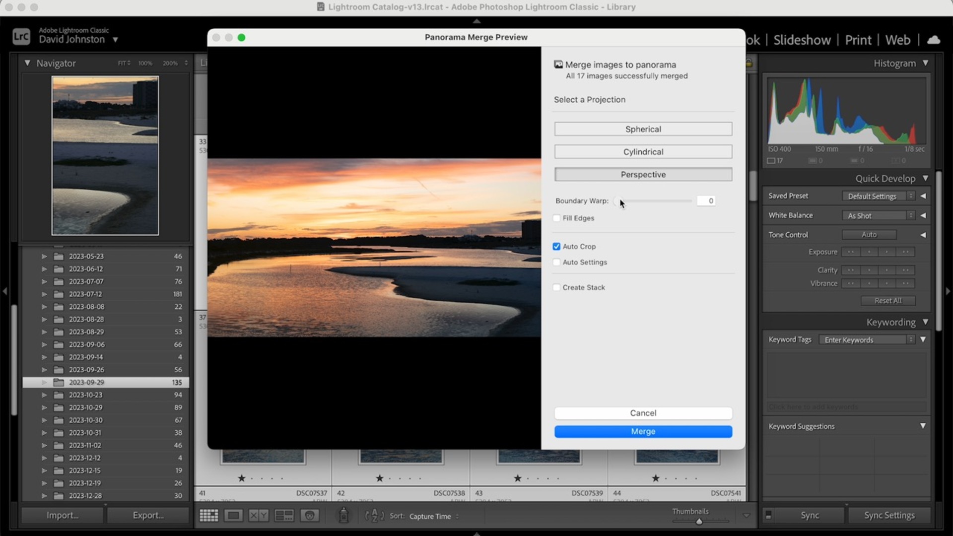 Session 6: Merging Panoramas and HDR Photos