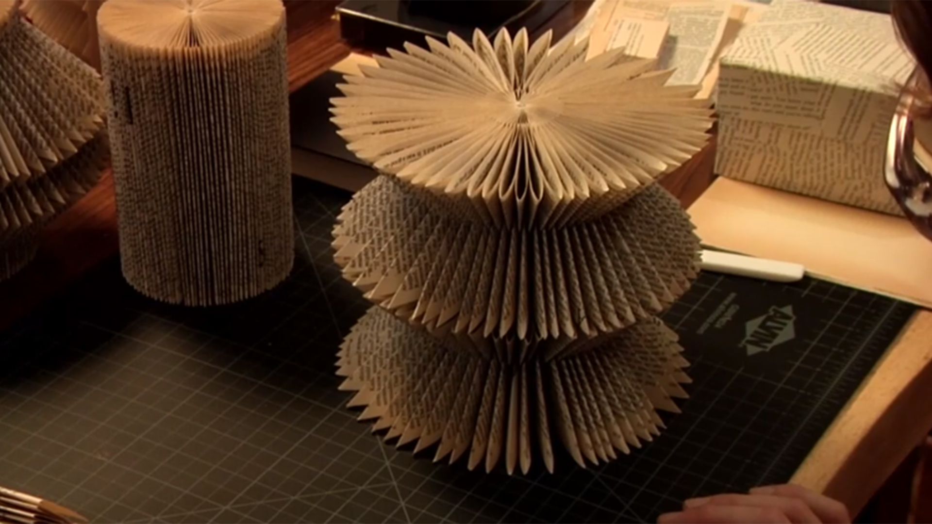 Folded paper art