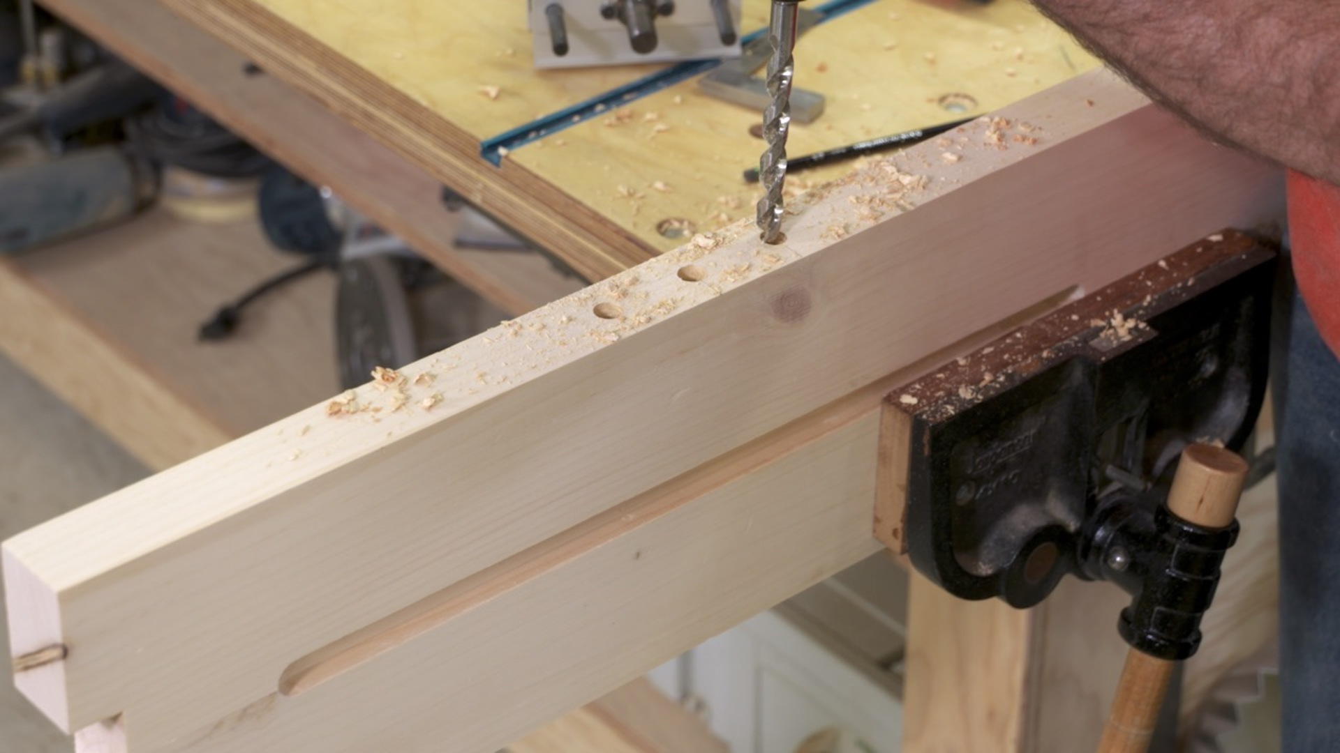 Session 9: Drill Seat and Glue the Legs On