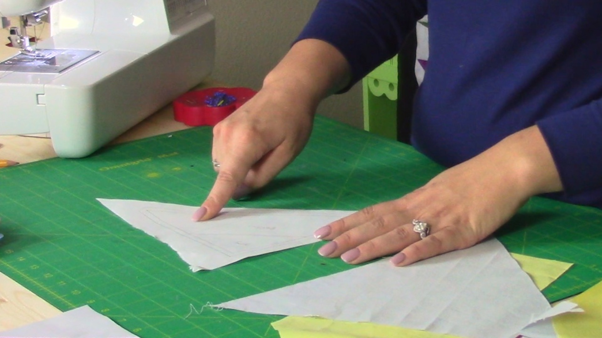 Corner Square with Paper Piecing