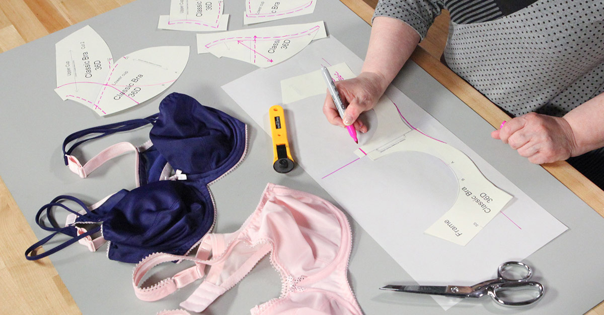Making a template to sew a bra